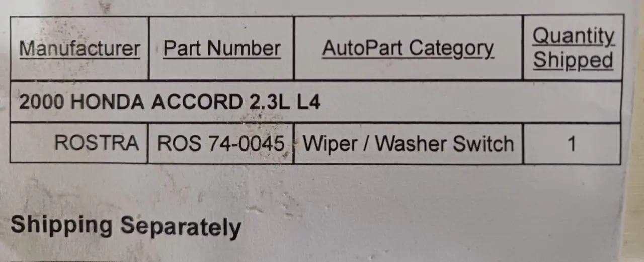 Interruptor de Limpiaparabrisas / Lavaparabrisas para honda Accord 98- Foto 7268591-2.jpg