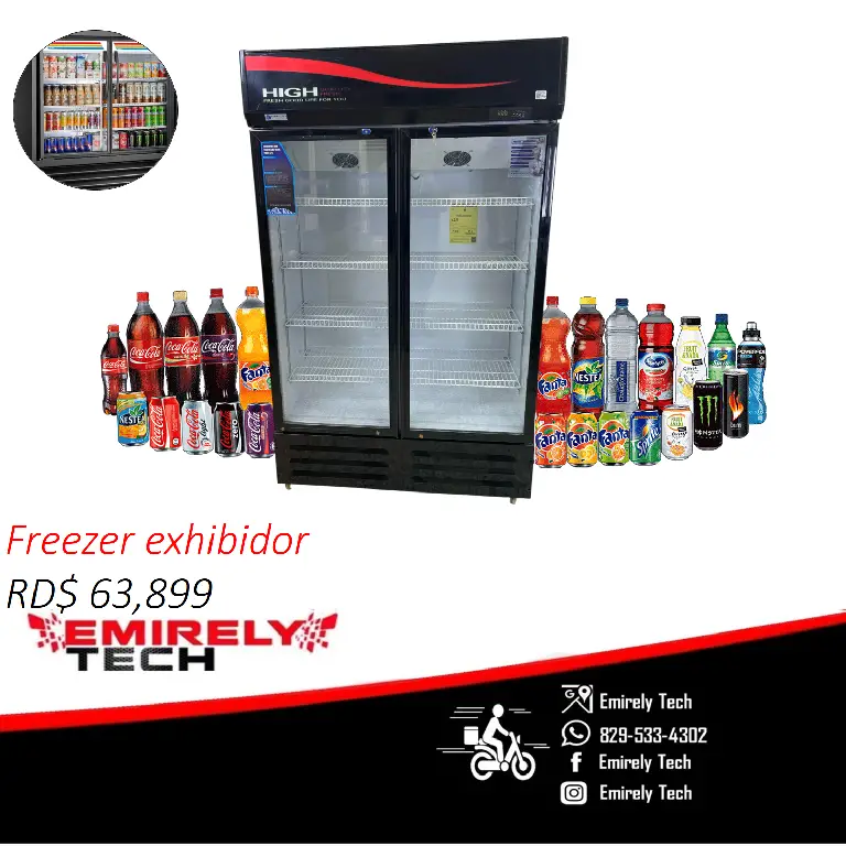 Freezer frizer refrigerador exhibidor de 2 puertas Foto 7268918-1.jpg