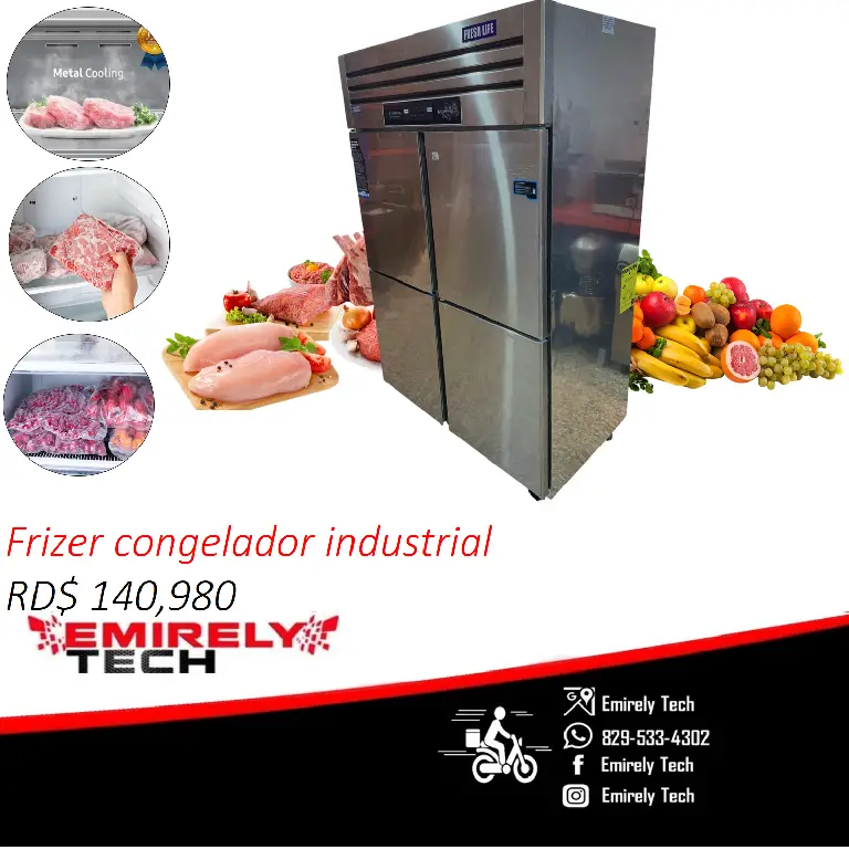 Freezer frizer congelador refrigerador comercial de 4 puertas Foto 7268919-1.jpg
