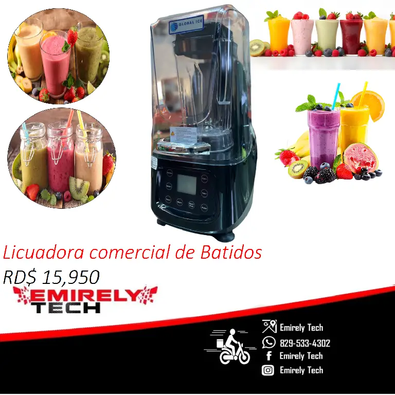 Licuadora comercial de batidas smoothie jugo frozen Foto 7268920-1.jpg
