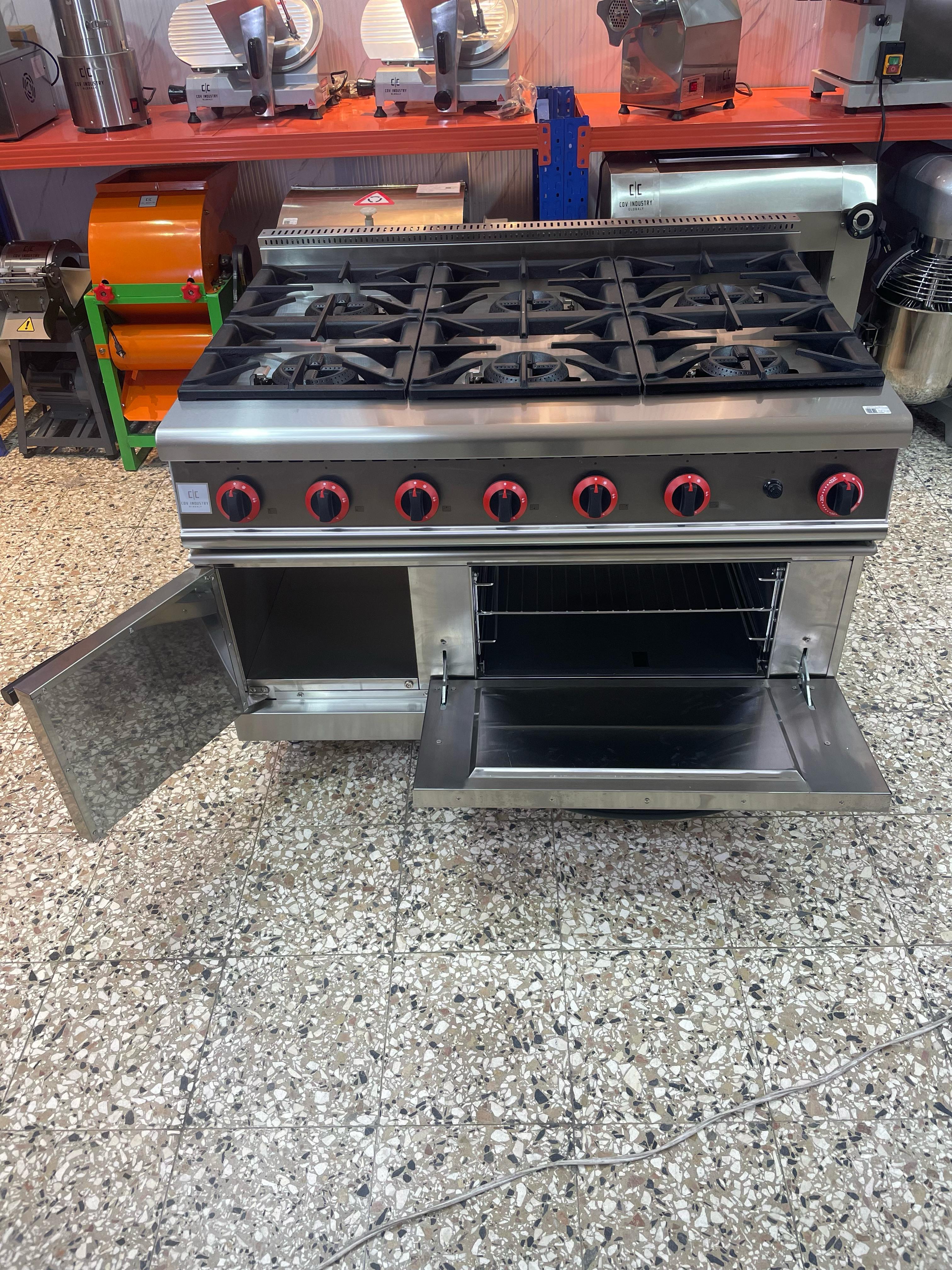 Estufa industrial comercial de 6 hornillas y horno Foto 7269010-9.jpg