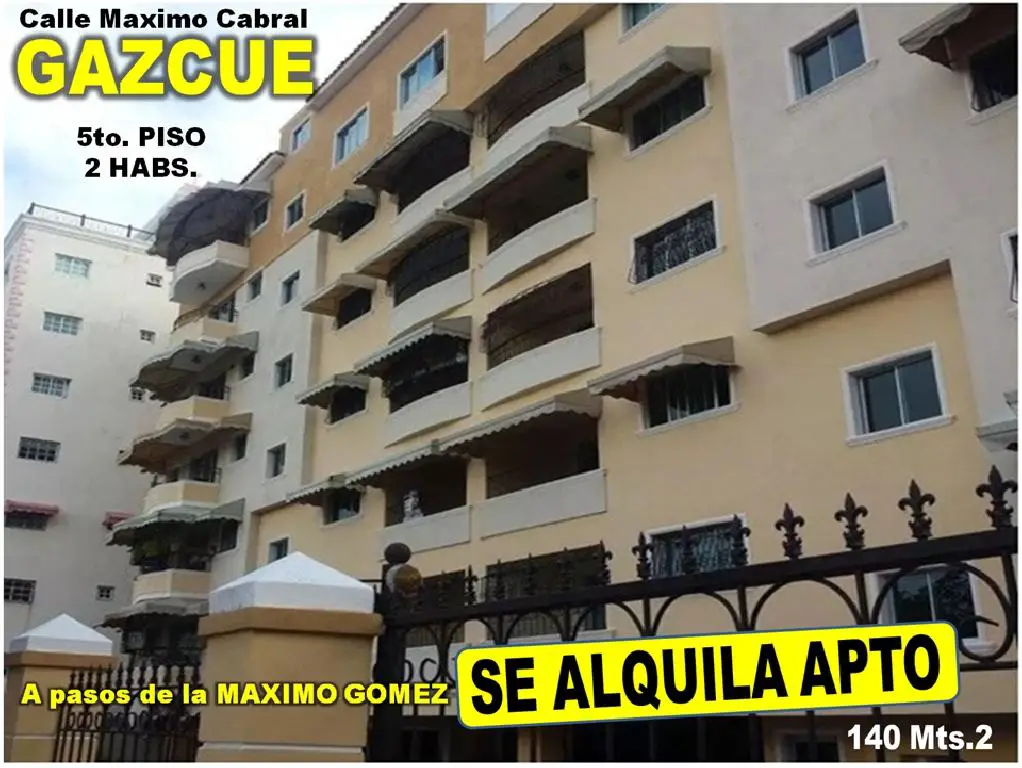 ALQUILO APTO AMUEBLADO EN GAZCUE 2 HABS. 140 Mts.2 BALCON 5TO PISO TOR Foto 7269093-1.jpg