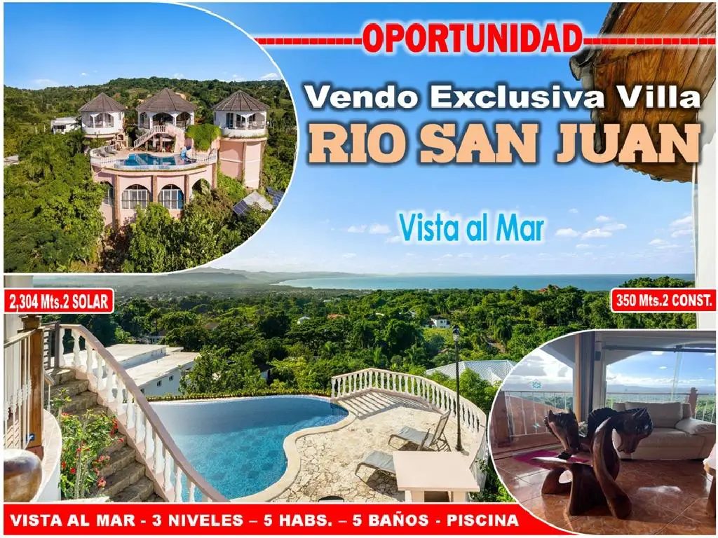 IMPONENTE VILLA 3 NIVELES EN  RIO SAN JUAN CON VISTA AL MAR 5 HABS Foto 7269589-1.jpg