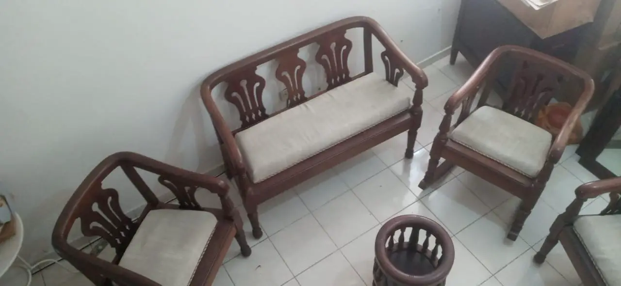 Juego de Sala de Caoba Centenaria - Reliquia de Más de 150 Años Foto 7269608-13.jpg