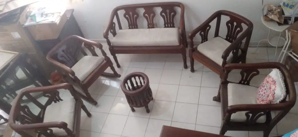 Juego de Sala de Caoba Centenaria - Reliquia de Más de 150 Años Foto 7269608-2.jpg
