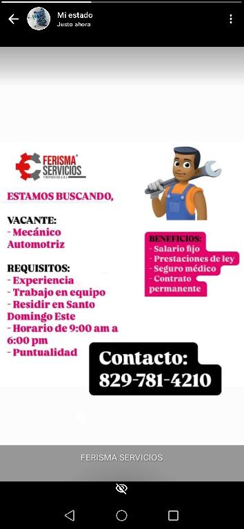 Solicitamos Mecánico en General  Foto 7270006-1.jpg