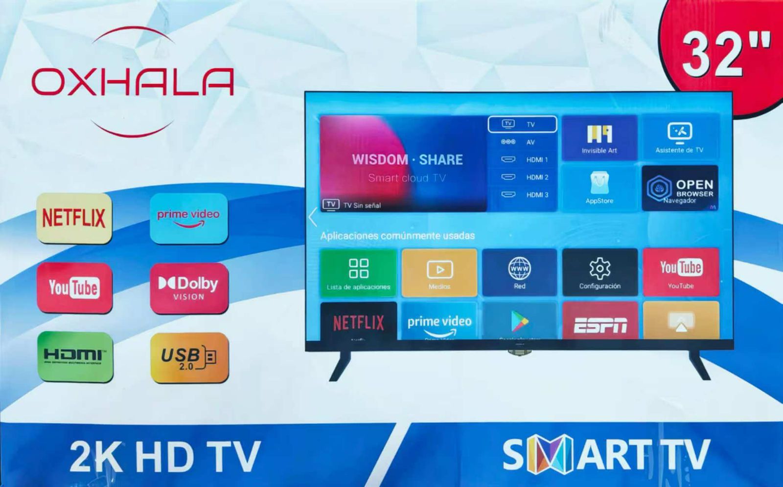 tv smart tv OXHALA de 32  Foto 7270029-1.jpg