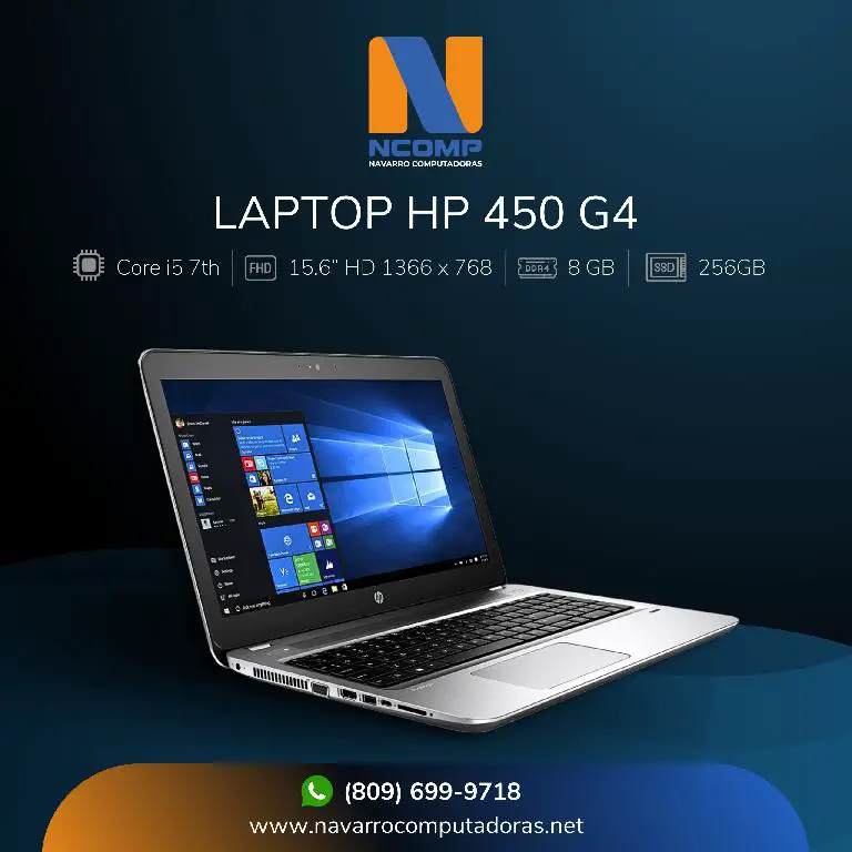 LAPTOP HP 450G4 CORE i5 DE 7MA GENERACION MEMORIA 16GB DDR4 SSD 256GB  Foto 7270099-1.jpg