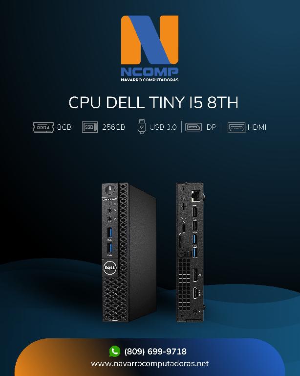 CPU DELL TINY 3060 CORE i5 DE 8VA GEN MEMORIA 8GB SSD256GB Foto 7270105-1.jpg
