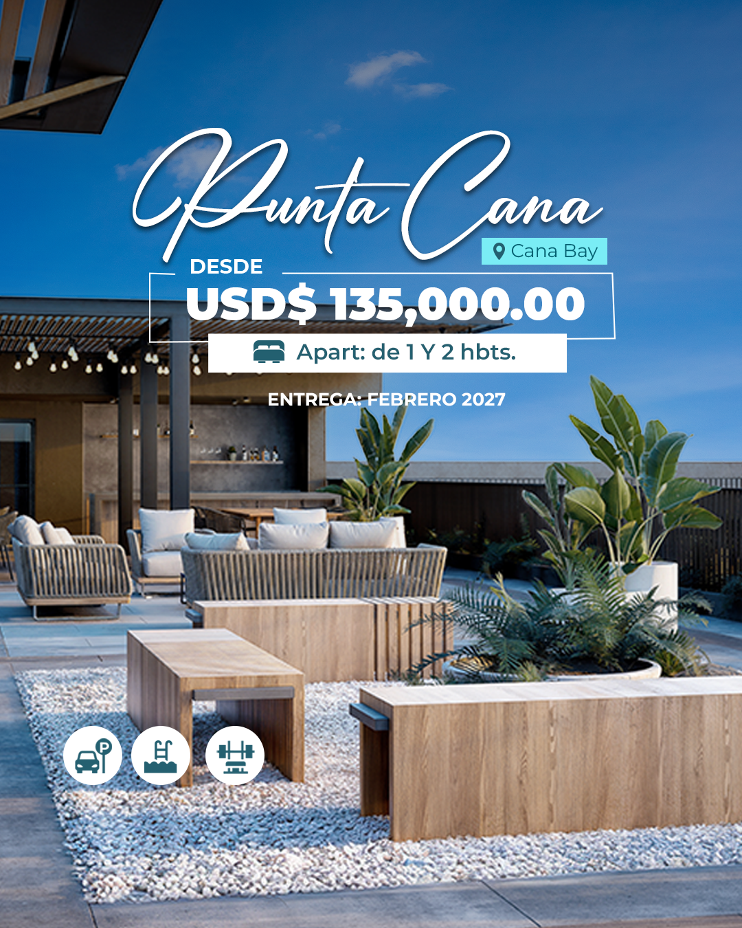 Apartamentos de 1  2 Habitaciones en Punta Cana Foto 7270468-2.jpg