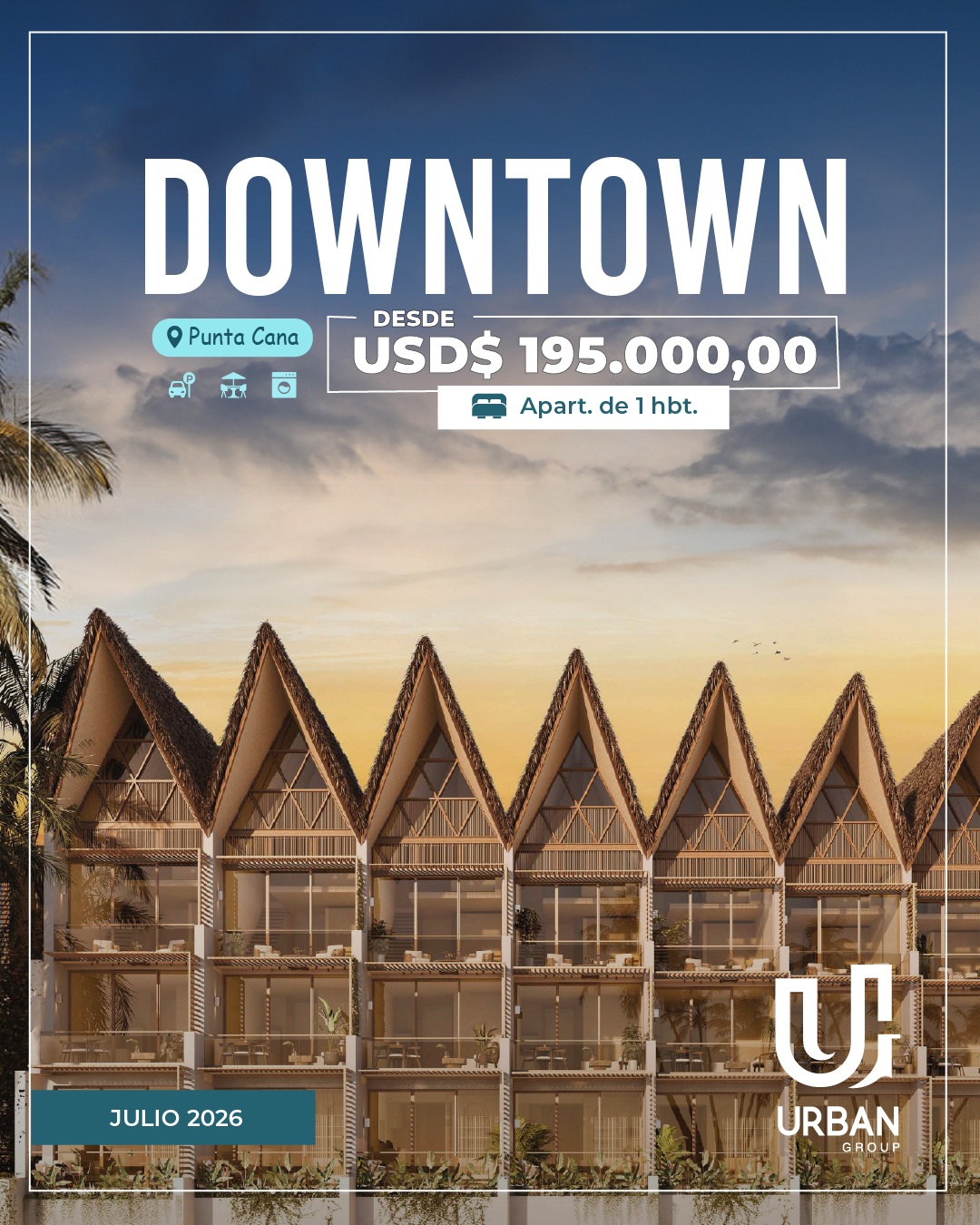 Apartamentos de 1 Habitación en Downtown Punta Cana Foto 7270470-2.jpg