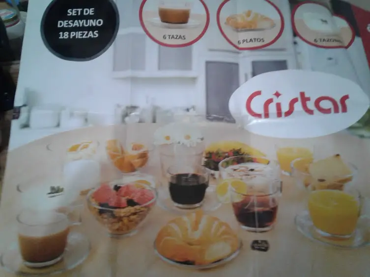 Vendo set desayunador de 18 piezas color  transparente  Foto 7270494-9.jpg