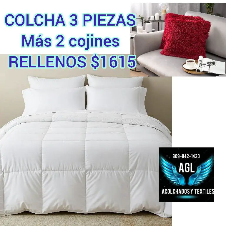 Colchas blancas con cojines en Santo Domingo Este Foto 7270620-1.jpg