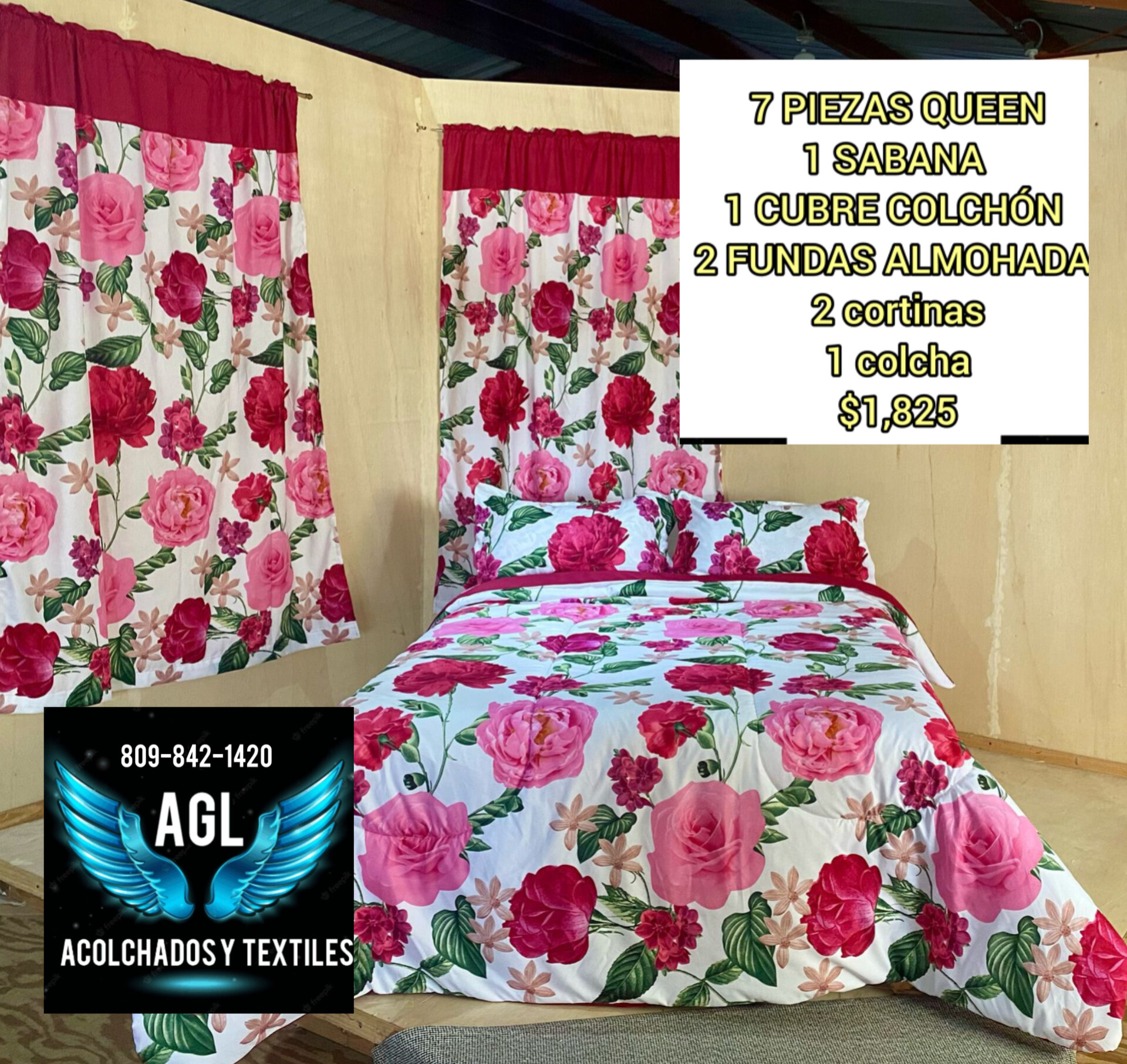 Colchas 7 piezas con sabana y cubre colchón  Foto 7270626-4.jpg