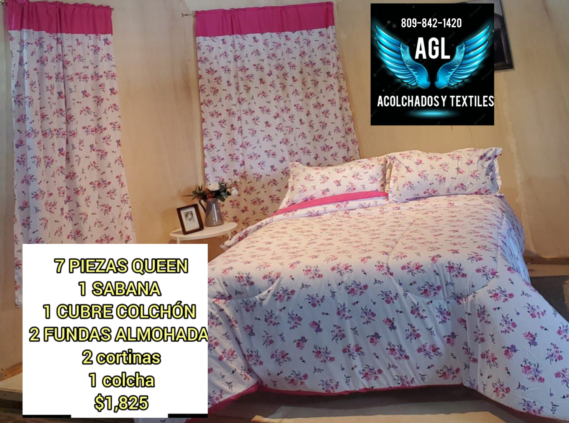 Colchas 7 piezas con sabana y cubre colchón  Foto 7270626-7.jpg