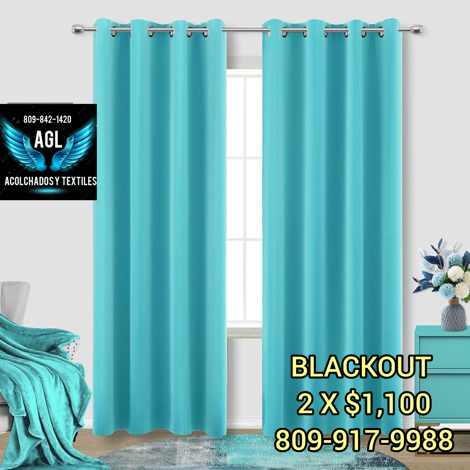 Cortinas blackout por pares  en Santo Domingo Este Foto 7270628-3.jpg