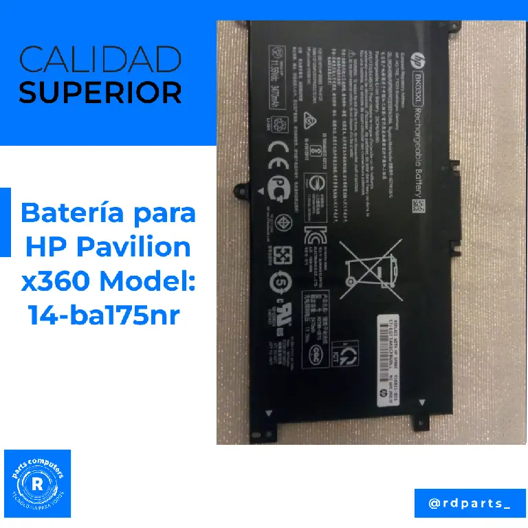 Batería para HP Pavilion x360 Foto 7270674-1.jpg