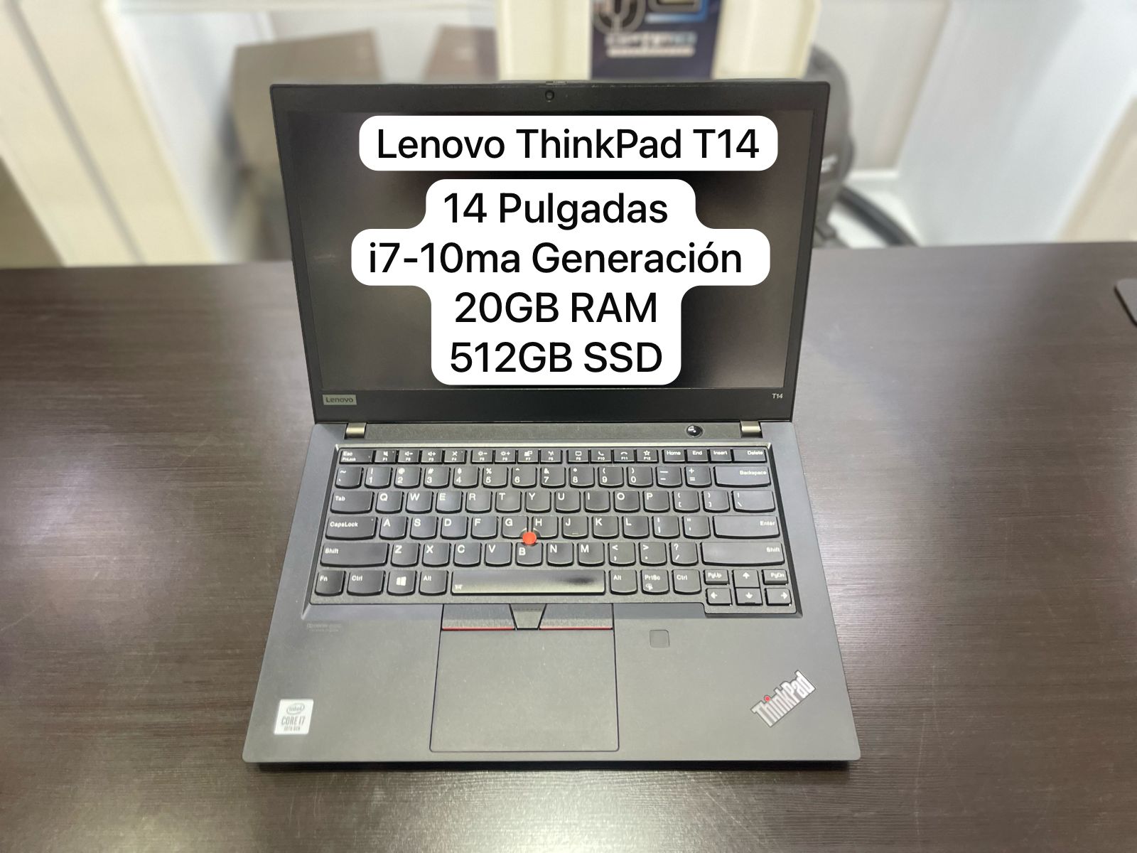 Lenovo ThinkPad T14 i7-10ma 20GB Ram 512GB SSD Laptop de 14 Pulg  Foto 7271693-2.jpg