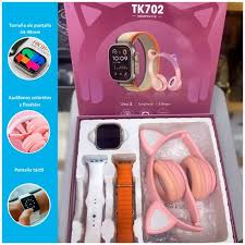  Reloj inteligente smartwatch y audifonos orejas de gato  bluetooth tk Foto 7272159-2.jpg