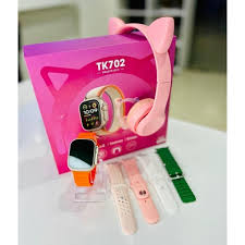  Reloj inteligente smartwatch y audifonos orejas de gato  bluetooth tk Foto 7272159-3.jpg