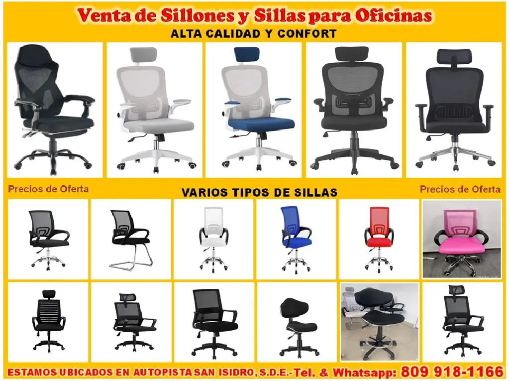 VENTA DE SILLONES Y SILLAS PARA OFICINAS AL POR MAYOR Y DETALLES CON L Foto 7272162-1.jpg