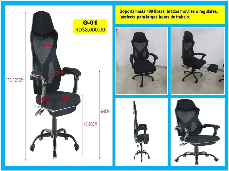VENTA DE SILLONES Y SILLAS PARA OFICINAS AL POR MAYOR Y DETALLES CON L Foto 7272162-2.jpg