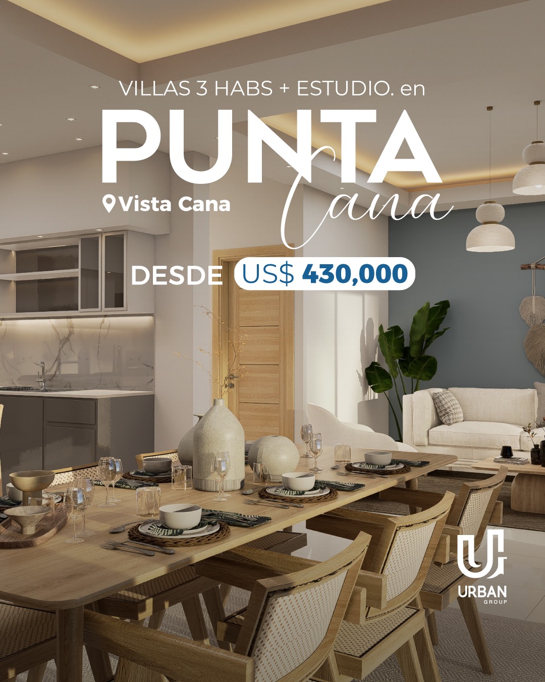 Villas de 3 Habitaciones  Estudio en Vistacana Punta Cana Foto 7272453-4.jpg