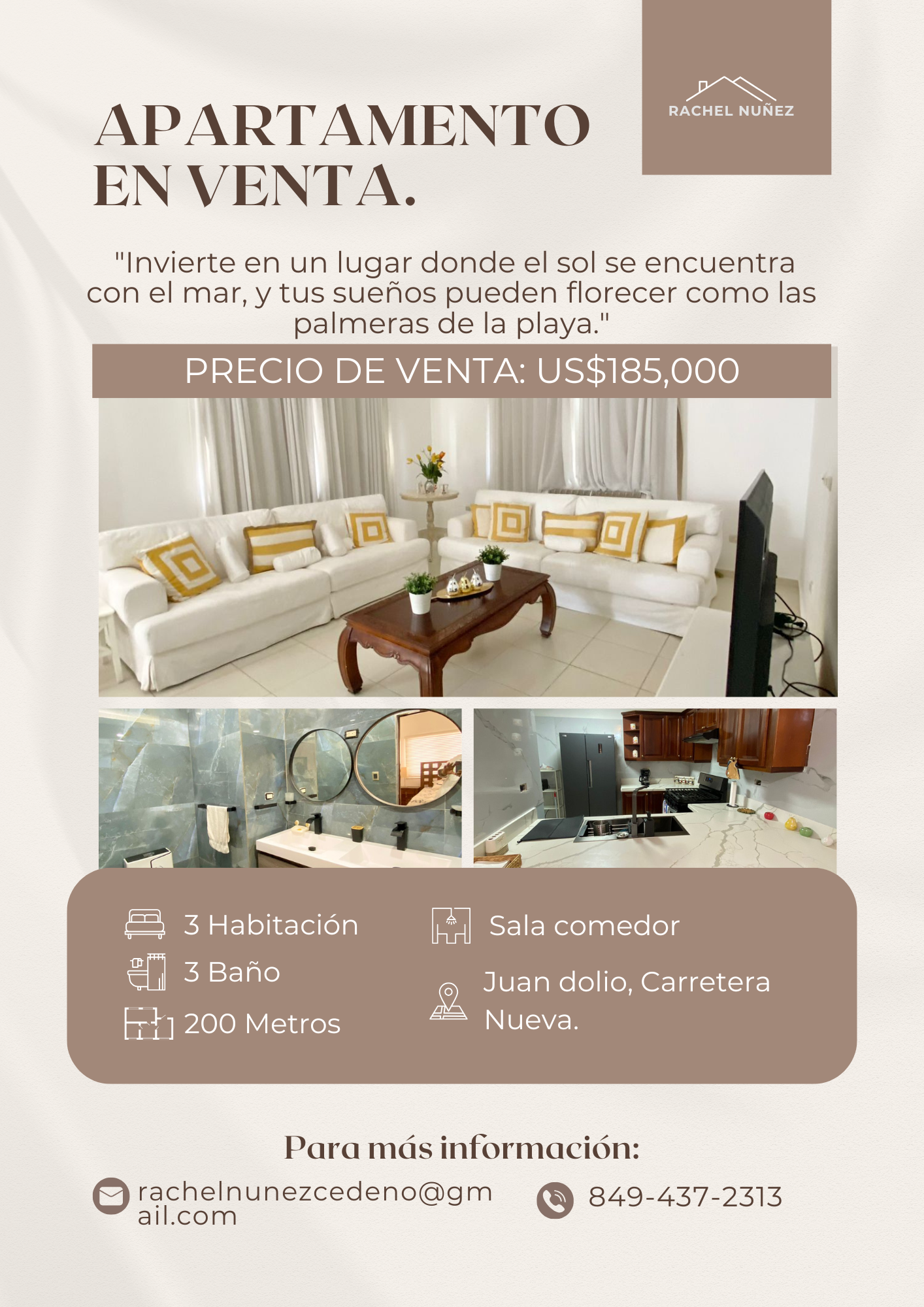 Apartamento de 2 Habitaciones en Venta en Juan Dolio.  Foto 7272539-1.jpg