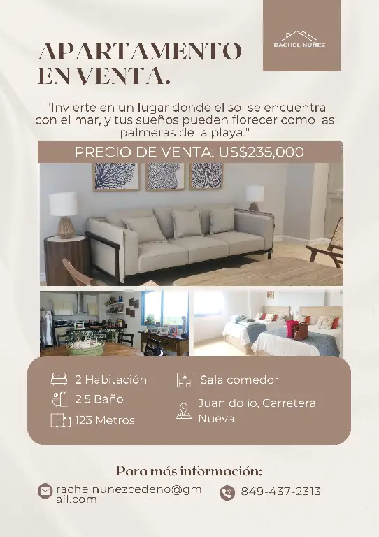 Apartamento de 2 Habitaciones en Venta en Juan Dolio.  Foto 7272543-1.jpg