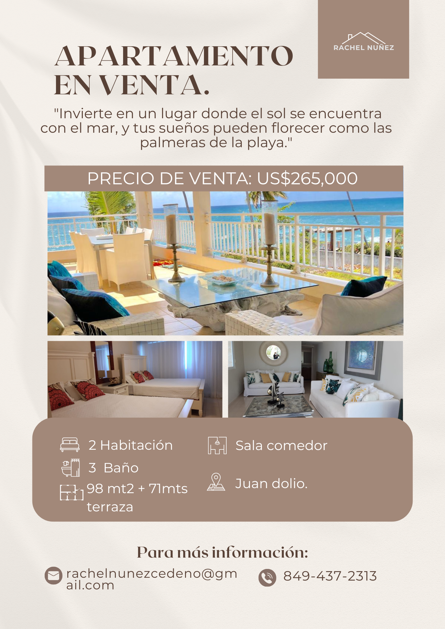 Apartamento de 2 Habitaciones en Venta en Juan Dolio.  Foto 7272544-2.jpg