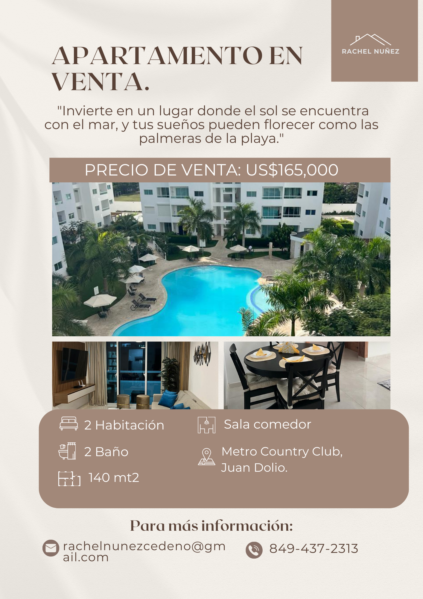 Apartamento de 2 Habitaciones en Venta en Juan Dolio.  Foto 7272557-1.jpg