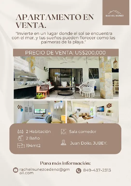 Apartamento de 2 Habitaciones en Venta en Juan Dolio.  Foto 7272563-1.jpg