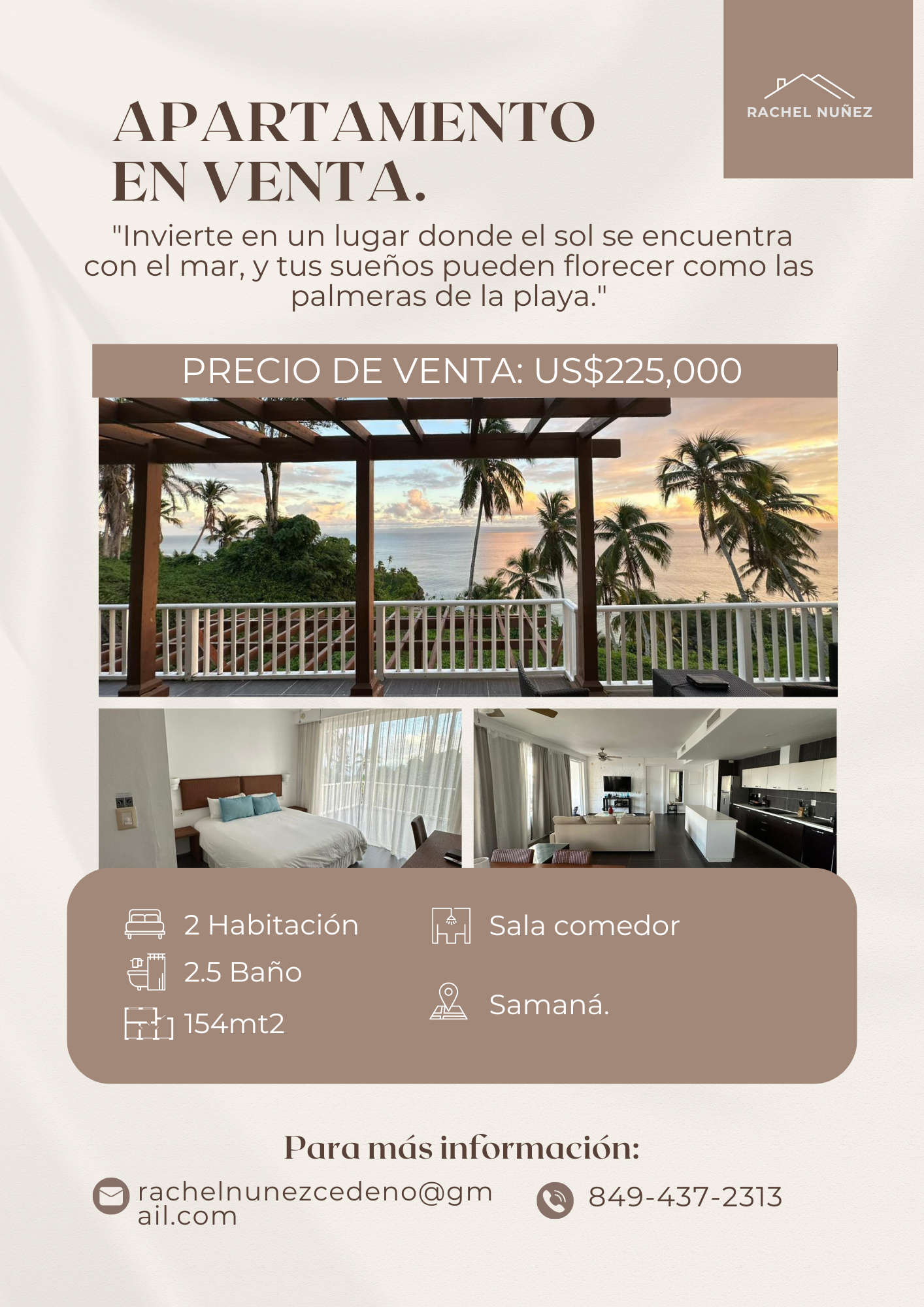 Apartamento de 2 Habitaciones en Venta en Samaná.  Foto 7272593-2.jpg