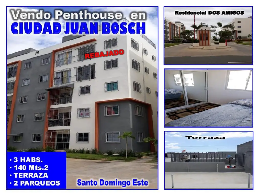 VENDO PENTHOUSE  CON TERRAZA en  CIUDAD JUAN BOSCH 3 HABS. 140 Mts.2 R Foto 7272746-1.jpg