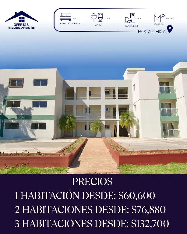 PROYECTOS DE APARTAMENTOS DE 1 2 Y 3 HABITACIONES EN BOCA CHICA Foto 7273017-1.jpg