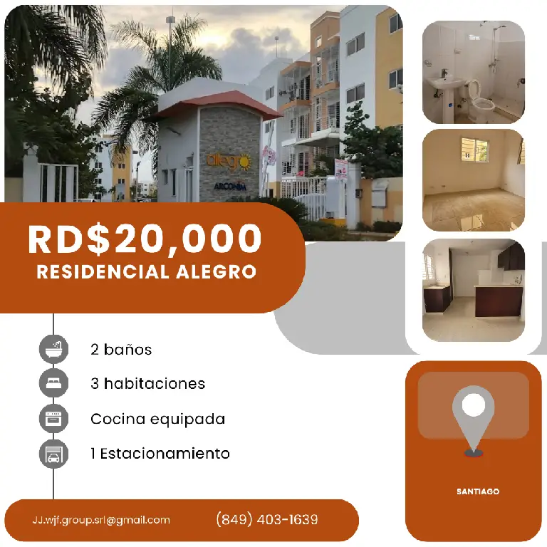 Alquilo apartamento en Residencial Alegro Foto 7273269-1.jpg