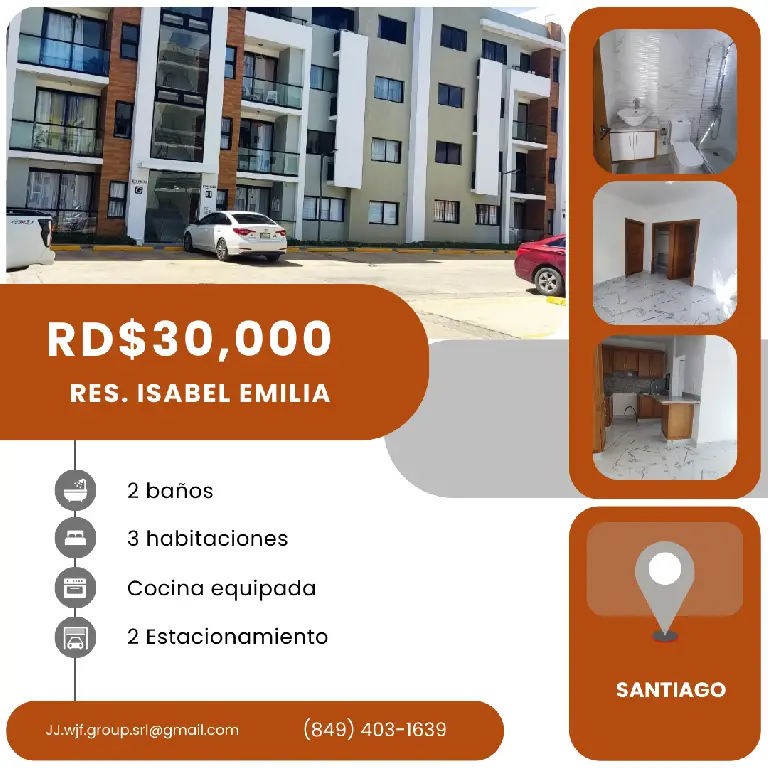 Alquilo segundo nivel apartamento en Santiago Foto 7273285-1.jpg