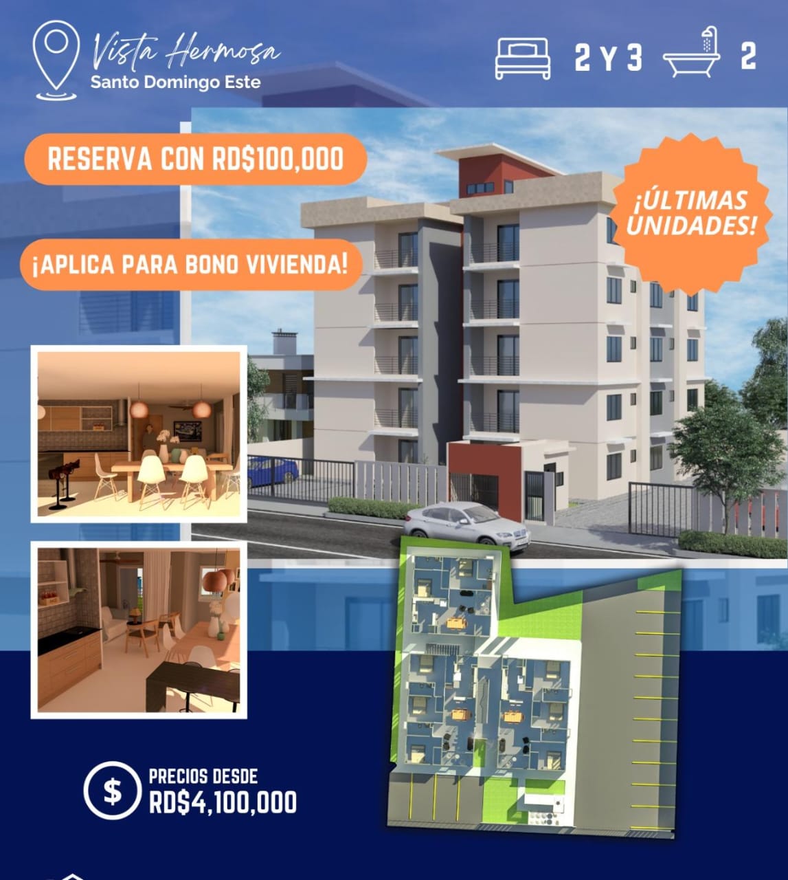 Apartamento de 2 Habitaciones en Venta en Vista Hermosa.  Foto 7273395-1.jpg