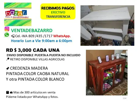 Vendo credenza  repisa mueble en madera multiuso uno blanco uno color  Foto 7273988-5.jpg