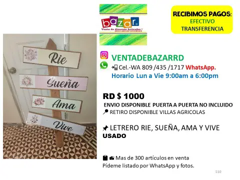 vendo varios letreros pintados a mano y marcos en madera  Foto 7274001-6.jpg