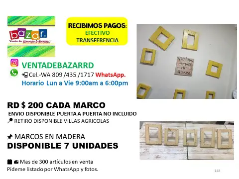 vendo varios letreros pintados a mano y marcos en madera  Foto 7274001-7.jpg