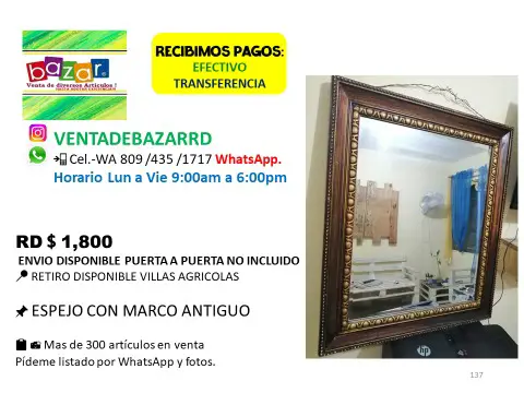 vendo varios espejos uno nuevo el resto usado Foto 7274003-7.jpg