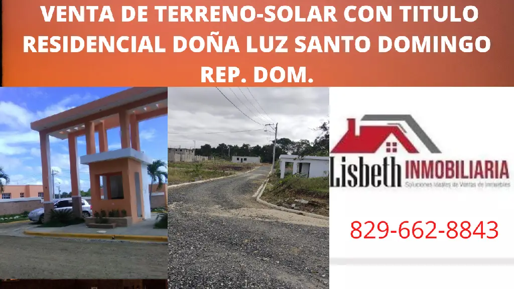 vendo solar con titulo en residencial doña luz Foto 7274088-3.jpg