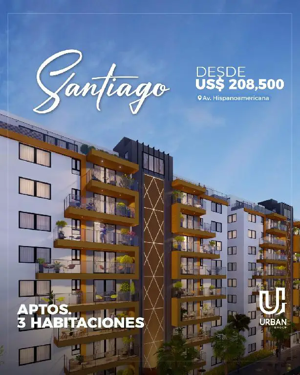 Apartamentos de 3 Habitaciones en Santiago De Los Caballeros Foto 7274219-1.jpg