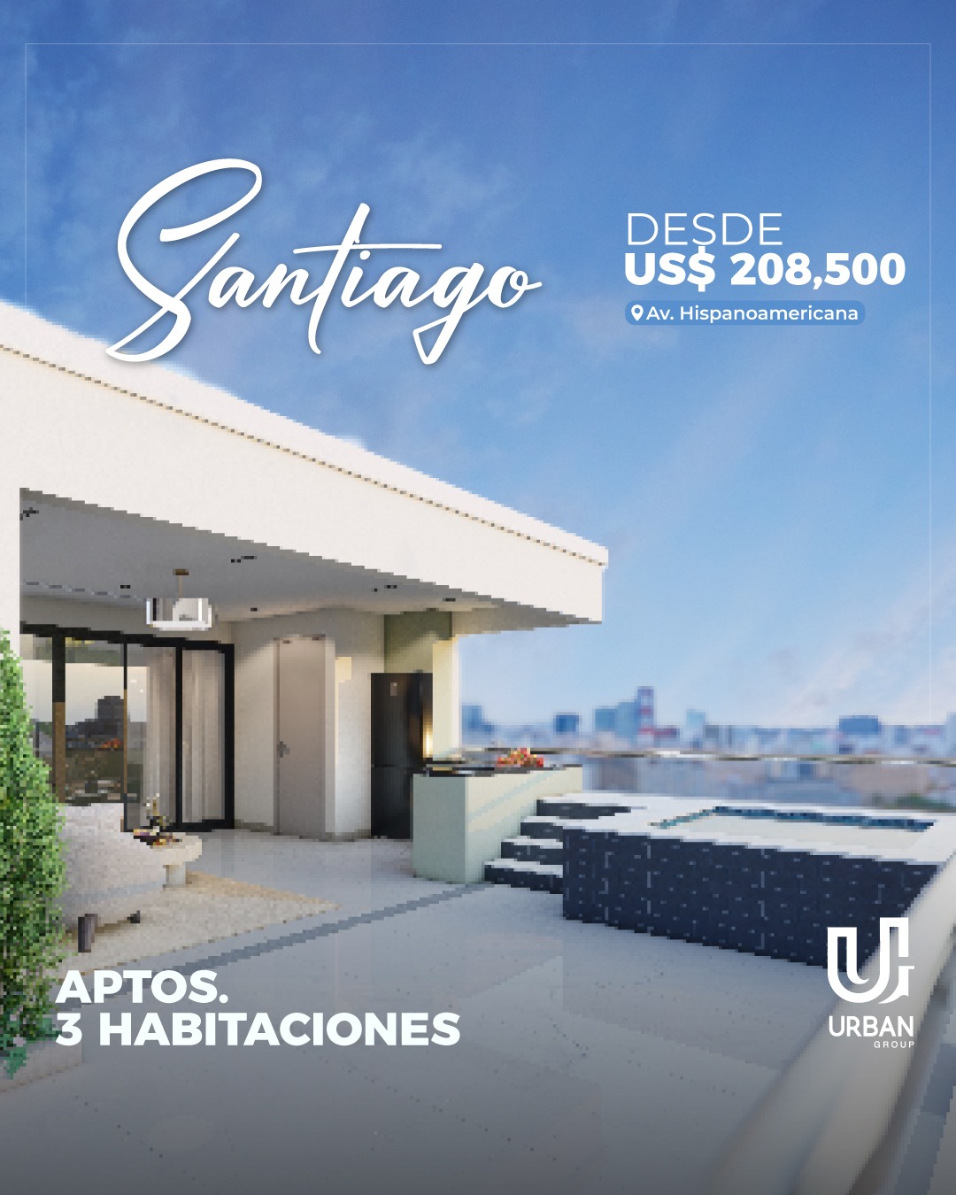 Apartamentos de 3 Habitaciones en Santiago De Los Caballeros Foto 7274219-2.jpg