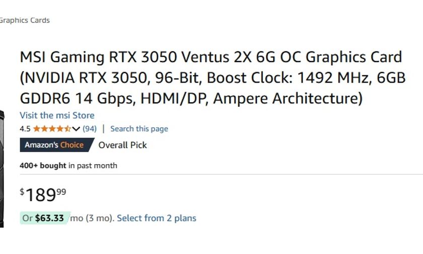 MSI Gaming RTX 3050 Ventus 2X 6Gb OC Foto 7274351-3.jpg