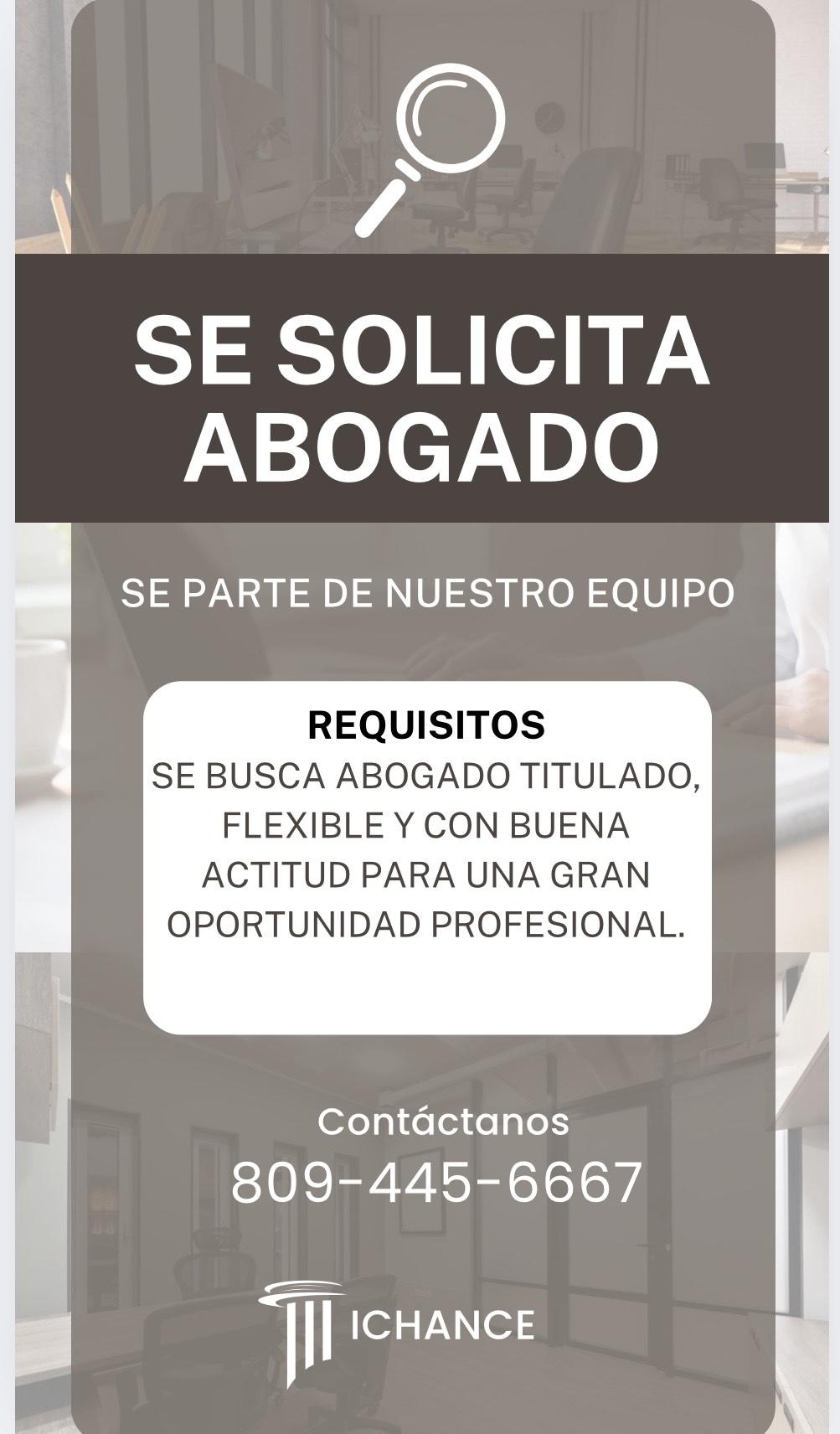 Se solicita abogado  en Santo Domingo Norte Foto 7274787-1.jpg