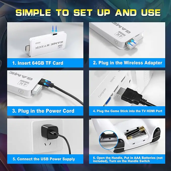 Consola de Juegos Retro HDMI 4K – 20000 Juegos / 23 Emuladores / 2 Con Foto 7275064-3.jpg
