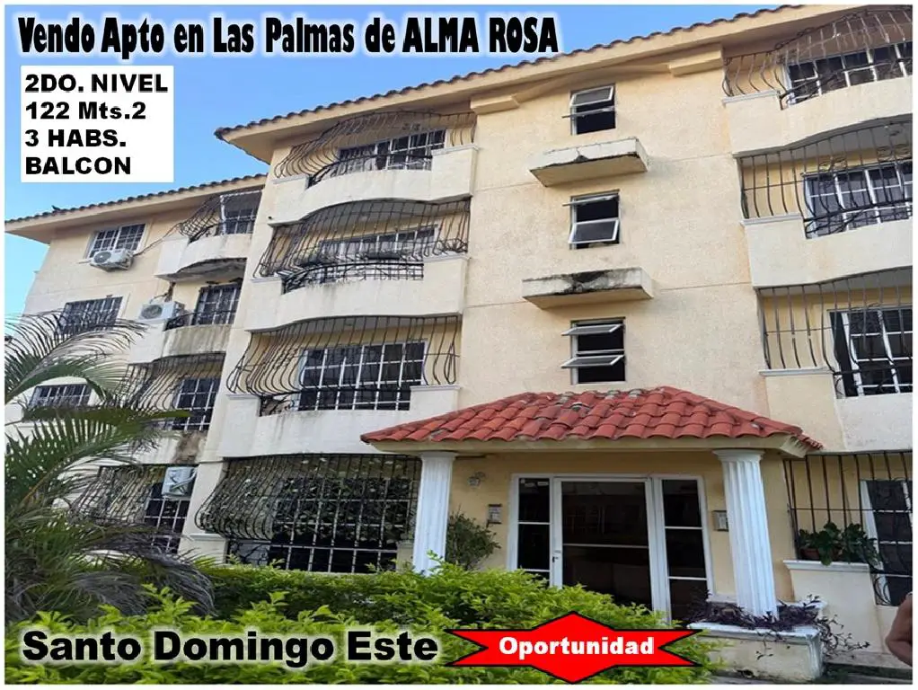 Vendo Excelente Apto en  Palmas de Alma Rosa 3 habs. 122 Mts.2 2do NIV Foto 7275186-1.jpg