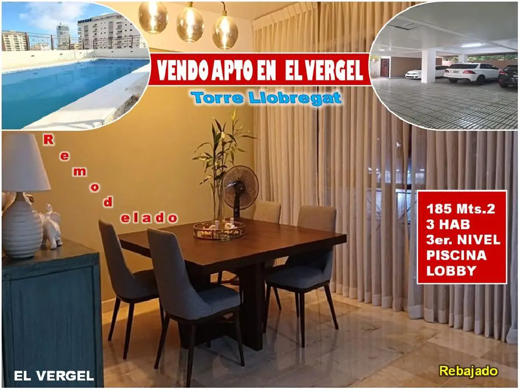 VENDO APTO REMODELADO Y REBAJADO EN TORRE LLOBREGAT EL VERGEL 3 HABS.  Foto 7275410-1.jpg